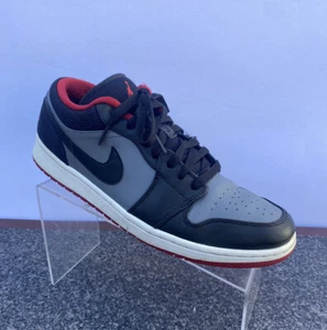 Nike Air Jordan 1 Retro Low "Black Red Grey" Men's Size 10.5 (553558-020) - Picture 1 of 12