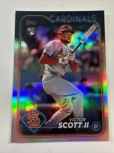2024 Topps Update Victor Scott II Rookie Card Rainbow Foil #US2 Cardinals - Picture 1 of 2
