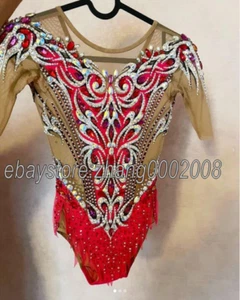 Sparkle rhythmic gymnastics leotard/Competition dance baton twirling leotard - Picture 1 of 7
