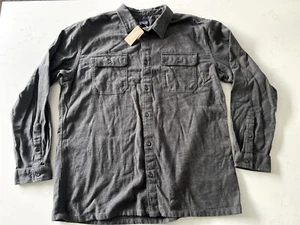 NWT Patagonia Long-Sleeved Fjord Flannel Shirt - Forge Grey - Men’s Size XXL 2XL - Picture 1 of 15