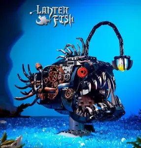 LEGO MOC Lantern Robotic Angler Glow Fish Building Bricks Toy New (NOT LEGO) - Picture 1 of 9