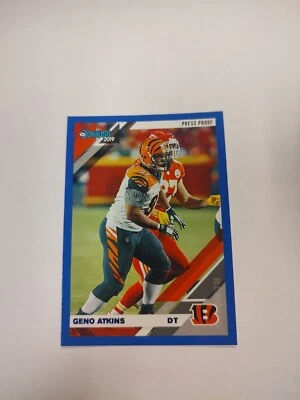 2019 Panini Donruss - Press Proof Blue #61 Geno Atkins (PWE) - Image 1 of 2