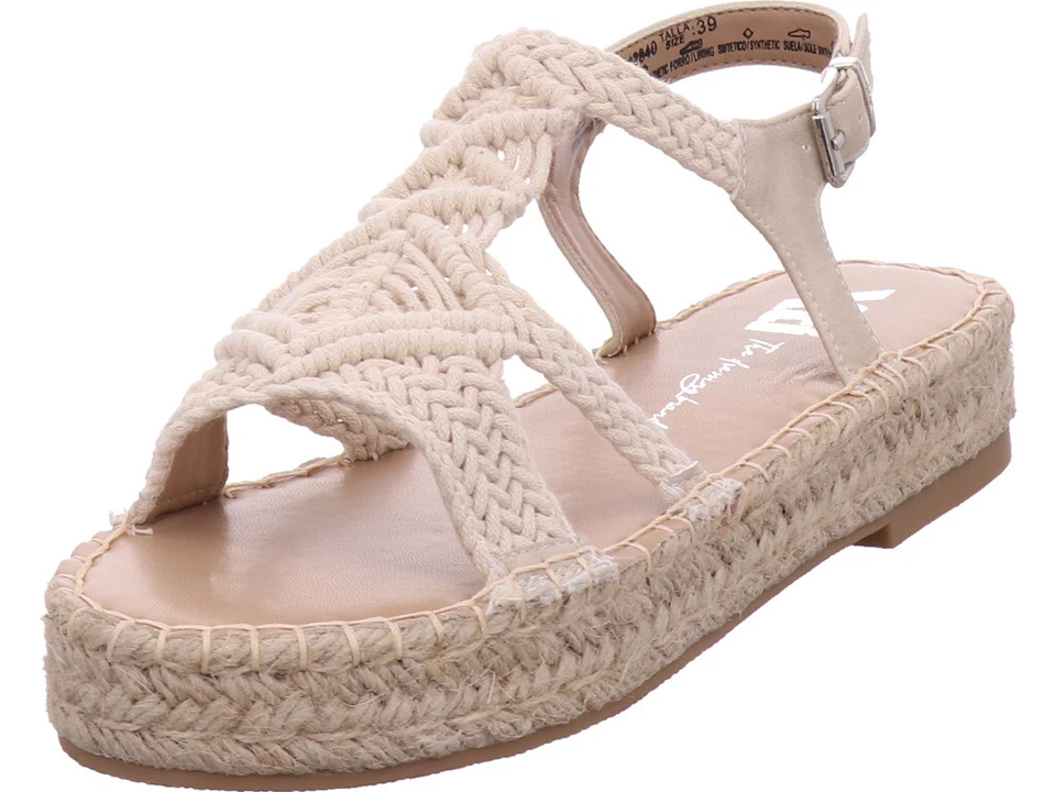 XTI Damen Sandale Sandalette Sommerschuhe beige 142840 - Bild 1 von 1
