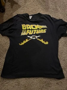 Back To The Future Vintage Medium L T-Shirt black Universal Studios - Picture 1 of 5