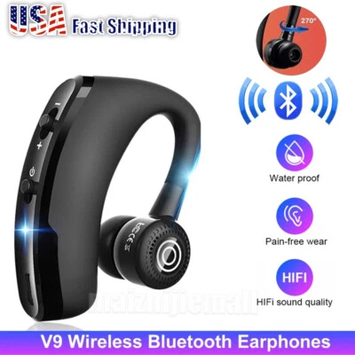 Bluetooth 5.1 Wireless Earpiece Noise Cancelling Driving Trucker Headset Earbuds - Imagem 1 de 4