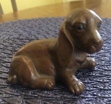 Signed 1989 Red Mill Mfg Dog Puppy Hound Figurine Resin Cute! 