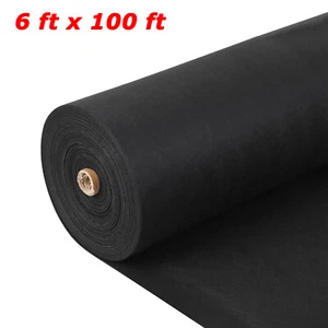 6'x100' 6 Oz Geotextile Fabric Landscape Drainage Weed Barrier Driveway Non-wove - Picture 1 of 11