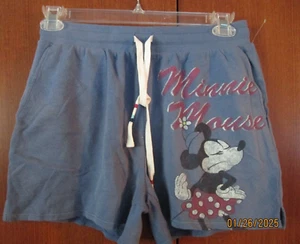 New Disney Parks Minnie Drawstring Shorts Cotton XL Waist 36 Side 16.5 In 4 - Picture 1 of 5
