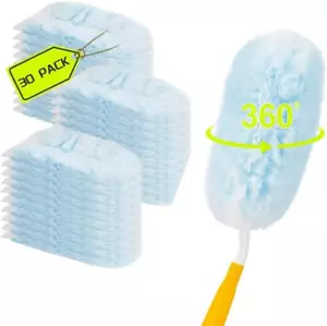 30 Count Duster Refills Kit 360 Heavy Duty Disposable Microfiber 1Handle - Picture 1 of 1