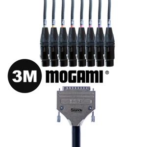 3M D-Sub Serial DB25 to XLR Female | Mogami Analog Tascam 8 Way/Channels Snake - Picture 1 of 10