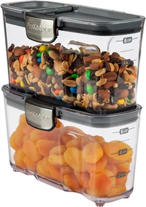 Prokeeper+ Clear Plastic Airtight Food Baker'S Kitchen Storage Organization Con - Picture 1 of 12