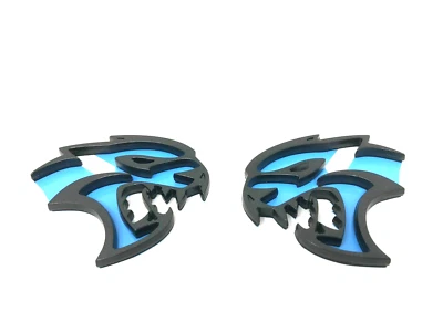 道奇 Jeep 挑战者充电器 Cherokee Hellcat Hell Cat 3D 徽章 Dk 灰色 Mopar — 第 1/4 张图片