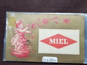 Vintage ca. 1800er viktorianische Handelskarte MIEL Toilettenartikel Hautlotion - Bild 1 von 6