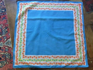 N11 FOULARD FILLE FILLETTE Coton imprimé VINTAGE 70 Girl Scarf cotton printed - Imagen 1 de 3