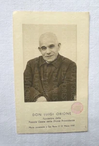 SAINT RELIC DON LUIGI ORIONE 1940C REMEMBRANCE RELIGION - Picture 1 of 2