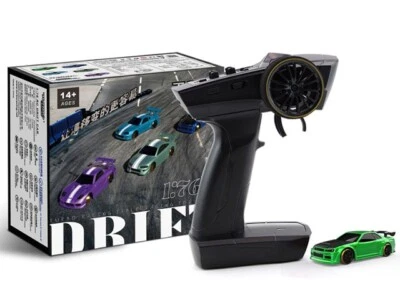 Hi-Tec RC Radio Controlled Turbo Racing Drift Car C64 Green - Image 1 of 3