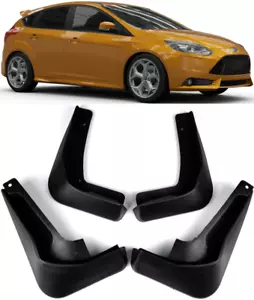 Genuine Full Set Splash Guards Mud Flaps For 2012-2018 Ford Focus ST / RS MK3 - Picture 1 of 12