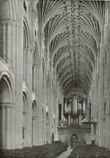 Norwich Cathedral Nave Vault 1947 Vintage Print Picture GE#122