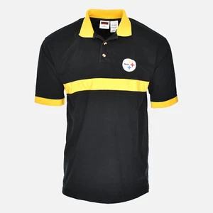 Pittsburgh Steelers 2000 Athletic Embroidered Collar NFL Vintage Polo Tee Shirt - L - Bild 1 von 4