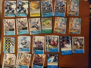 Digimon Lot Of 30 Cards - 12 Foils Ultraforceveedramon  Veemon - Picture 1 of 1