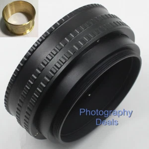 M65 to M65 Mount 17mm-31mm Adjustable Focusing Helicoid Brass Adapter Macro Tube - Picture 1 of 10