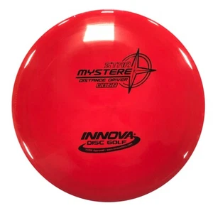 DISC GOLF INNOVA STAR MYSTERE DISTANCE DRIVER 173-5g RED W/ BLACK FOIL - Picture 1 of 1