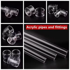 Accesorios de tubería de acrílico de plexiglás transparente - Imagen 1 de 20