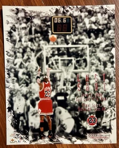 Michael Jordan 8x10 Glossy Photo "Last Shot" LTD #5494/23.000 Upper Deck - Bild 1 von 2