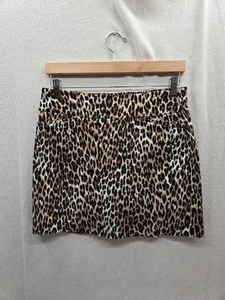 ATTYRE Leopard Print Mini Hidden Shorts Stretchable Skirt Size-6 - Picture 1 of 7