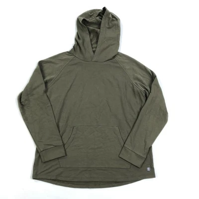 Sudadera con capucha Free Fly para mujer grande de bambú verde Foto 1 de 4