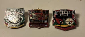 2006 ARIZONA CARDINALS INAUGUARAL SEASON PINS SET OF 3 - Picture 1 of 1