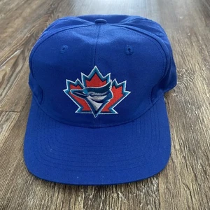 Vintage 90s Toronto Blue Jays MLB Adjustable Snapback Hat baseball Cap gray brim - Picture 1 of 10