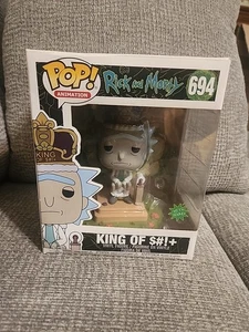 Funko Pop! Deluxe: Rick and Morty - King of S#!+ #694. Box Has Damage - Picture 1 of 11