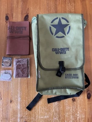 Call Of Duty Segunda Guerra Mundial Promo Mochila Cuaderno Billetera Moneda Etiqueta de Perro Activision Foto 1 de 4