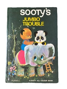 Sooty Vintage Purnell Book Jumbo Trouble 1970s Hardback Book Great Gift - Imagen 1 de 13