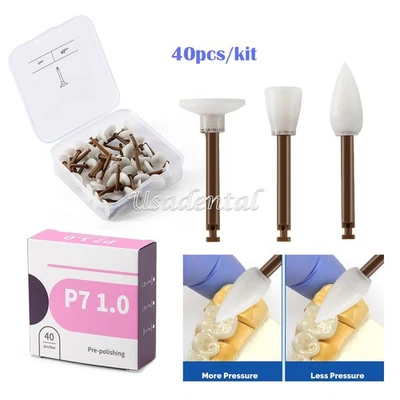 Acabador dental 40 piezas RA tazas puntos discos pulido compuesto Foto 1 de 4