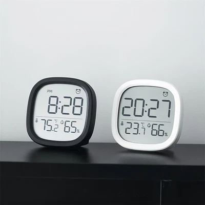 Schlanke Design Tisch Digital Uhr mit integriertem Thermometer und Hygrometer - Bild 1 von 4