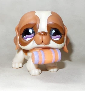 LITTLEST PET SHOP PETSHOP LPS #1118 HASBRO DOG HUND SAINT BERNARD LILA AUGEN - Bild 1 von 8