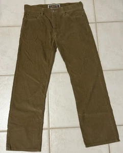 Levis 549 Men's 38 x 34 Corduroy Jeans Pants Brown Straight Leg Low Loose ~ Exc - Picture 1 of 10