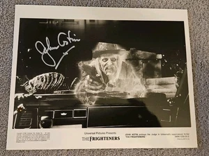 John Astin Hand Signed The Frightners 8x10 Photo SDCC Addams Family Promo - Picture 1 of 4