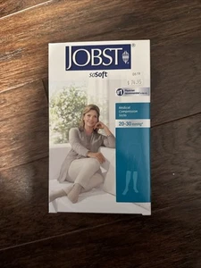 Jobst SoSoft Medical Compression Stocks, White , 20-30mmHg , Medium , Knee CT - Picture 1 of 4