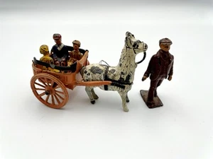 Charbens Lead Llama Cart Ride With Children In Cart And Figure - Picture 1 of 8
