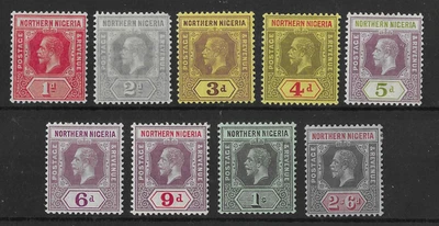 Norte de Nigeria 1912 GV Selección Definitiva Como Nuevo £40+ (9v) Foto 1 de 2