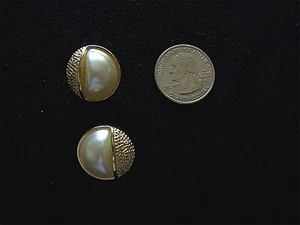 5 BOTONES PERLA TONO DORADO SEGMENTO 13/16′′ TALLA #187 - Imagen 1 de 1