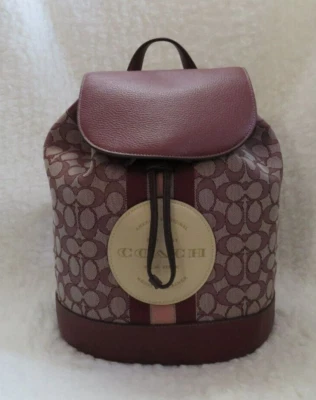 Mochila Coach Signature Dempsey (vino) - nueva con etiquetas (CE601) Foto 1 de 4