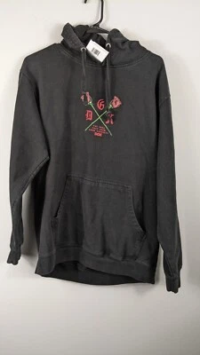 DGK Hoodie Medium Black “The Rose That Grew From Concrete” Pullover Graphic Rose - Image 1 of 4