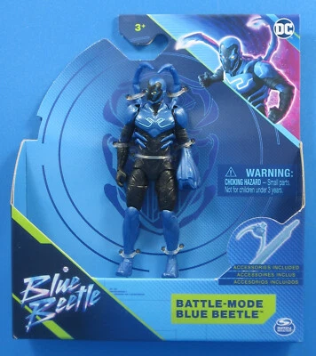 Figura de acción DC Blue Beetle Battle-Mode 3,75" cómic película 2023 sin usar, en caja Spin Master Foto 1 de 4