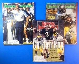 LOTTO 3 Notre Dame Fighting Calcio Irlandese Sport Illustrati 1979-90 Mirer 3x - Foto 1 di 5