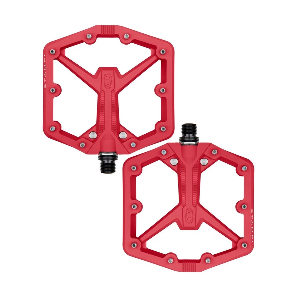 Par Pedales Sello 1 Gen2 Grande Rojo CB16811 Manivela Brothers Pedales Planos Bicicleta Foto 1 de 1