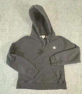 Champion Reverse Weave Men's Small Black Hoodie Men’s faded Skateboarder y2k - Picture 1 of 8